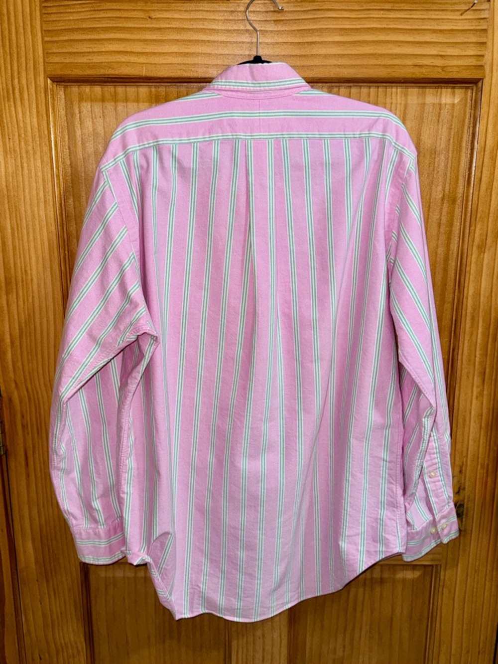 Ralph Lauren Men’s Pink, Green & White Striped Button-Down Shirt-15.5:32/33-EC - Picture 7 of 10
